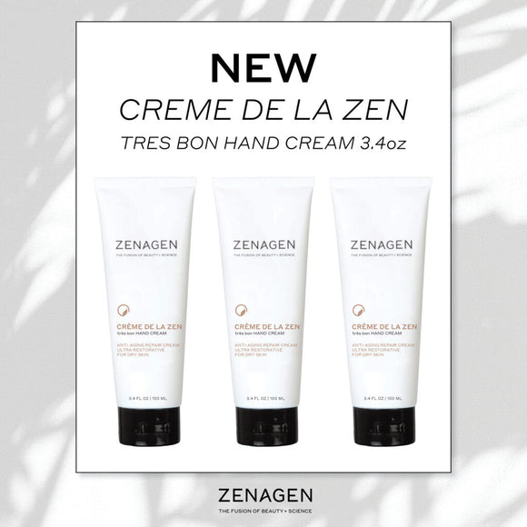 Zenagen Creme De La Zen Tres Bon Hand Cream 3.4oz